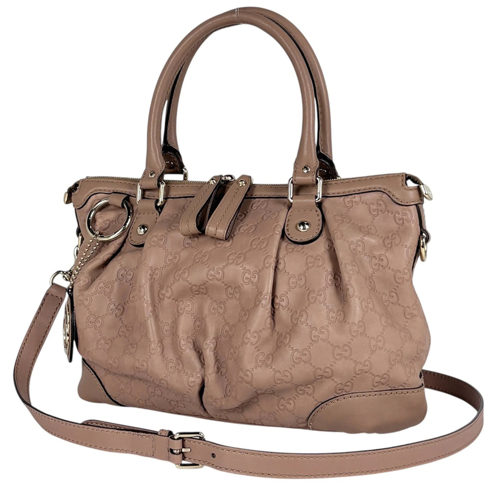 GUCCI Authentic Pink Leather Bag
